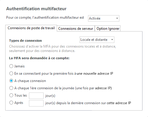 Authentification à deux facteurs